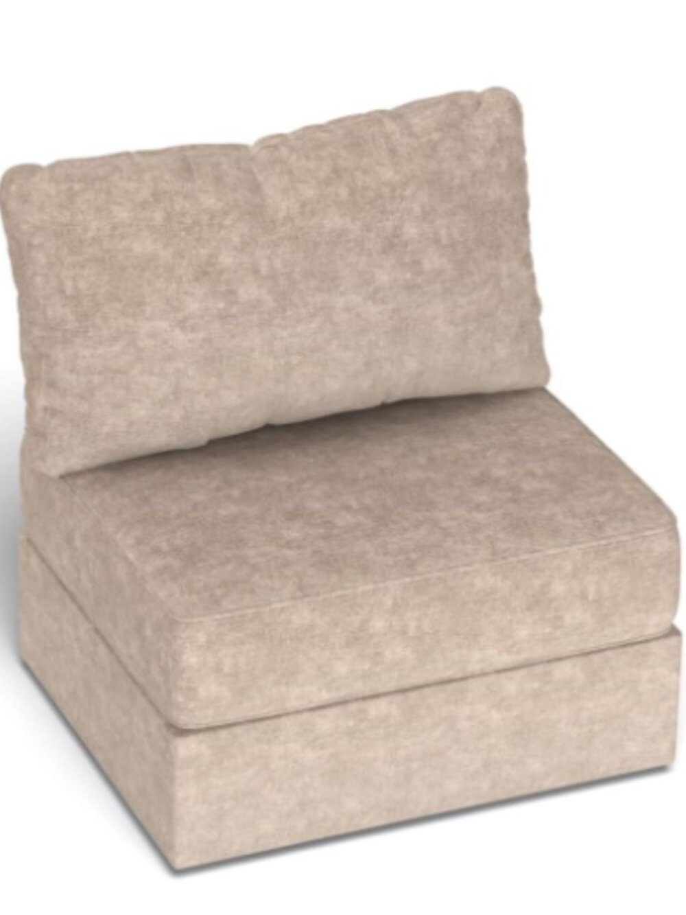 Lovesac Storage Seat Cover Set: Venetian Taupe Corded Velvet